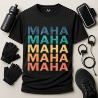 Maha Vintage Retro Maha Name Performance Shirt