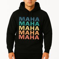 Maha Vintage Retro Maha Name Hoodie