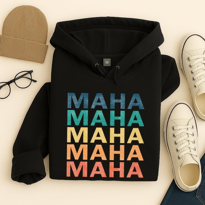 Maha Vintage Retro Maha Name Hoodie