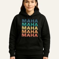Maha Vintage Retro Maha Name Hoodie
