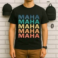 Maha Vintage Retro Maha Name T-Shirt