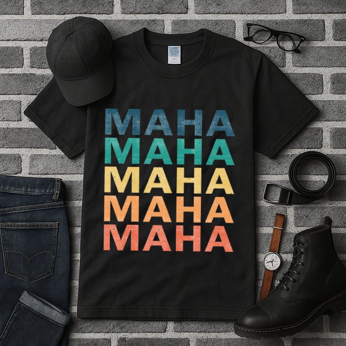 Maha Vintage Retro Maha Name Tall T-Shirt