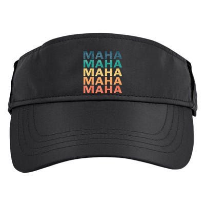 Maha Vintage Retro Maha Name Adult Drive Performance Visor