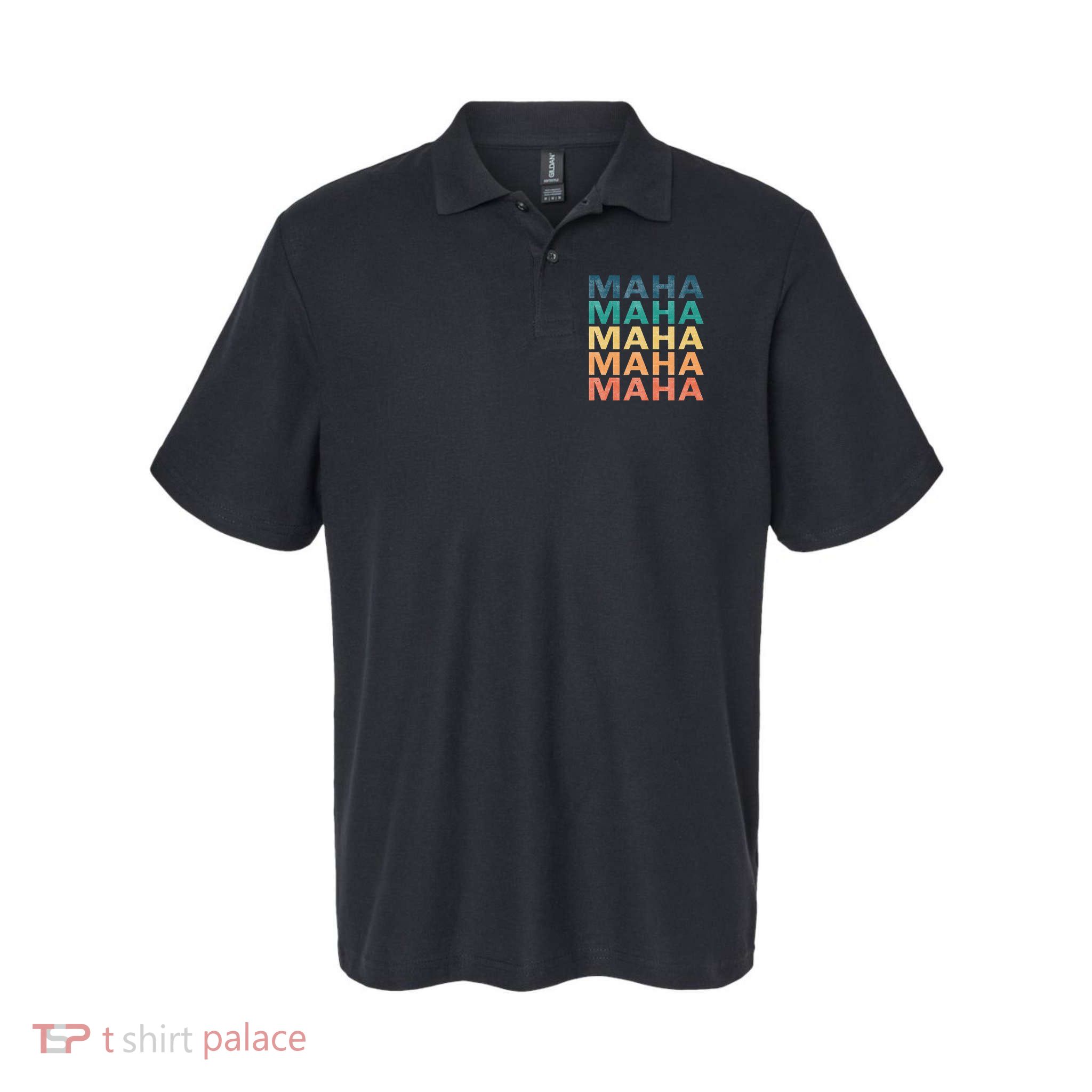Maha Vintage Retro Maha Name Polo