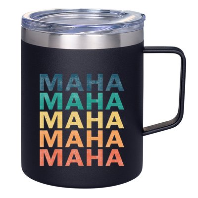 Maha Vintage Retro Maha Name 12oz Stainless Steel Coffee Mug
