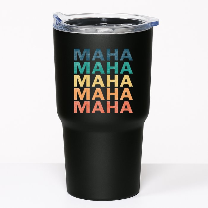 Maha Vintage Retro Maha Name Tumbler