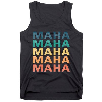 Maha Vintage Retro Maha Name Tank Top