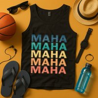 Maha Vintage Retro Maha Name Tank Top