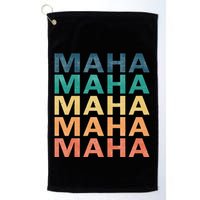 Maha Vintage Retro Maha Name Golf Towel