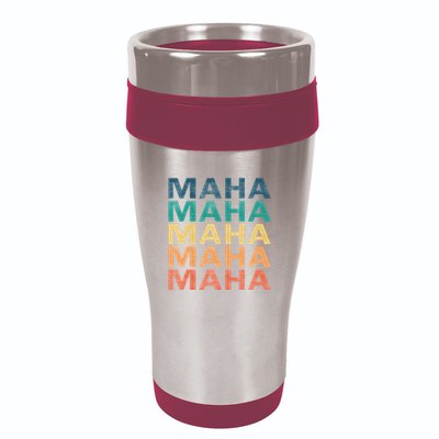 Maha Vintage Retro Maha Name 16oz Travel Tumbler