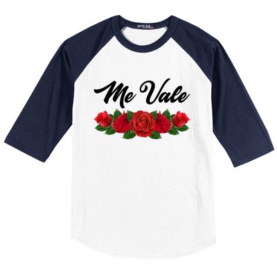 Me Vale Roses Mexican Baseball Sleeve Shirt