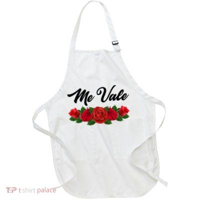 Me Vale Roses Mexican Full-Length Apron With Pockets
