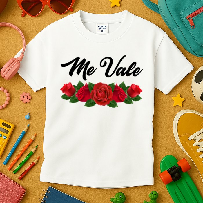 Me Vale Roses Mexican Kids T-Shirt