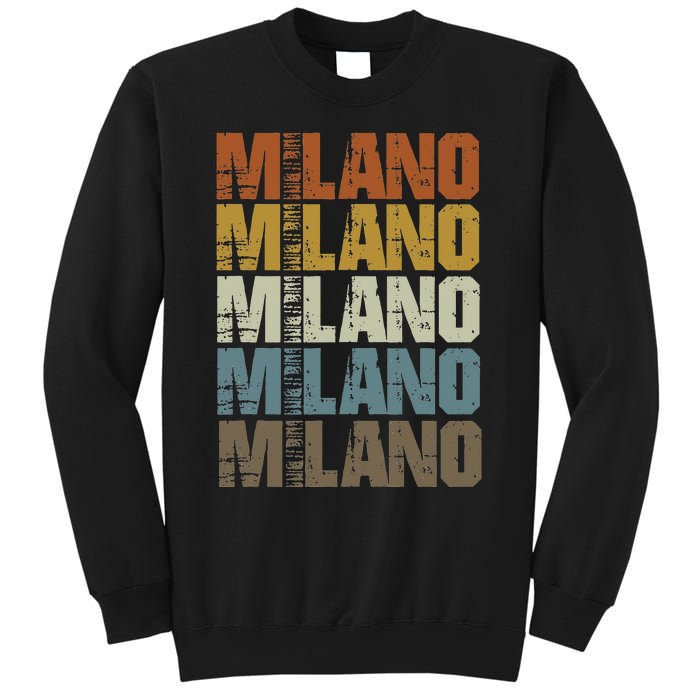 Milano Vintage Retro Souvenir Milano Milan Italy Fashion Sweatshirt