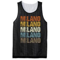 Milano Vintage Retro Souvenir Milano Milan Italy Fashion Mesh Reversible Basketball Jersey Tank