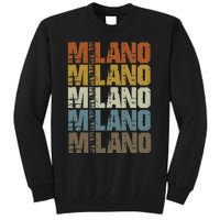 Milano Vintage Retro Souvenir Milano Milan Italy Fashion Tall Sweatshirt