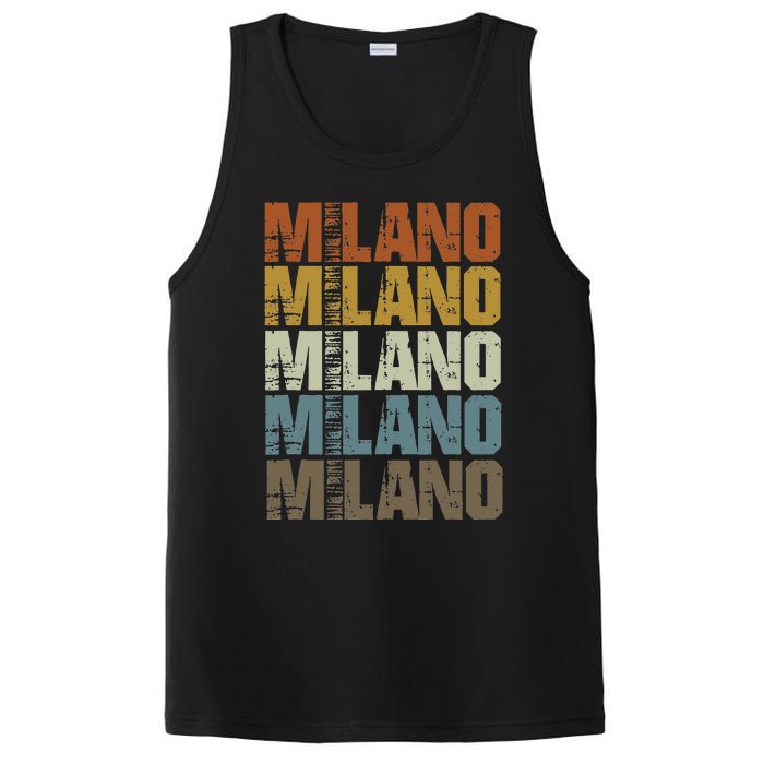 Milano Vintage Retro Souvenir Milano Milan Italy Fashion PosiCharge Competitor Tank