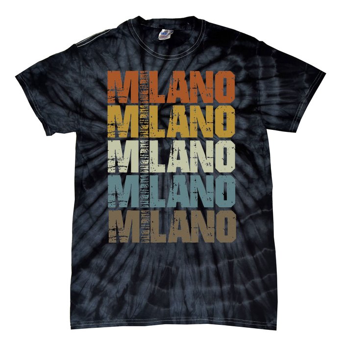 Milano Vintage Retro Souvenir Milano Milan Italy Fashion Tie-Dye T-Shirt