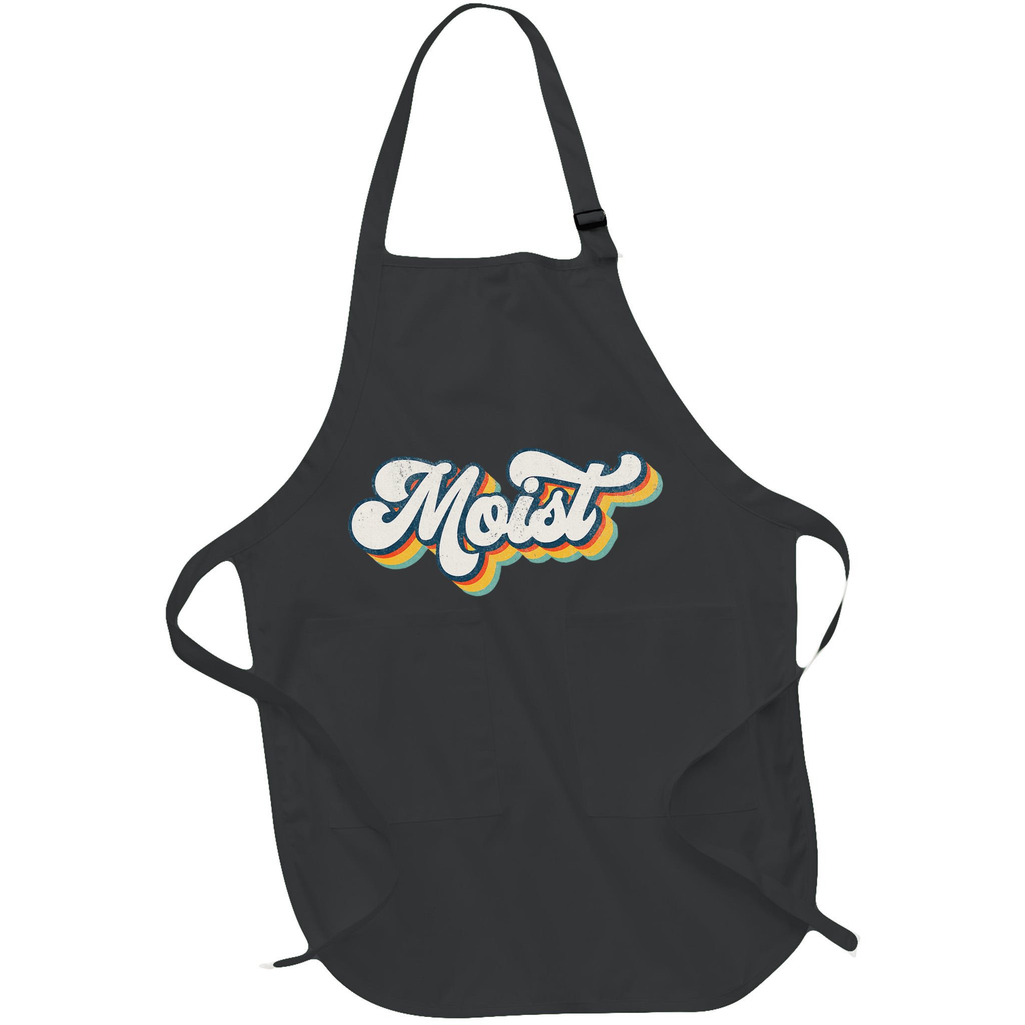 Moist Vintage Retro 80s Funny Sarcastic Moist Apron