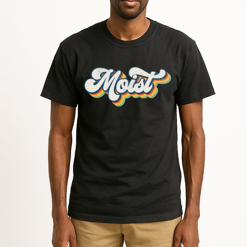 Moist Vintage Retro 80s Funny Sarcastic Moist Tall T-Shirt