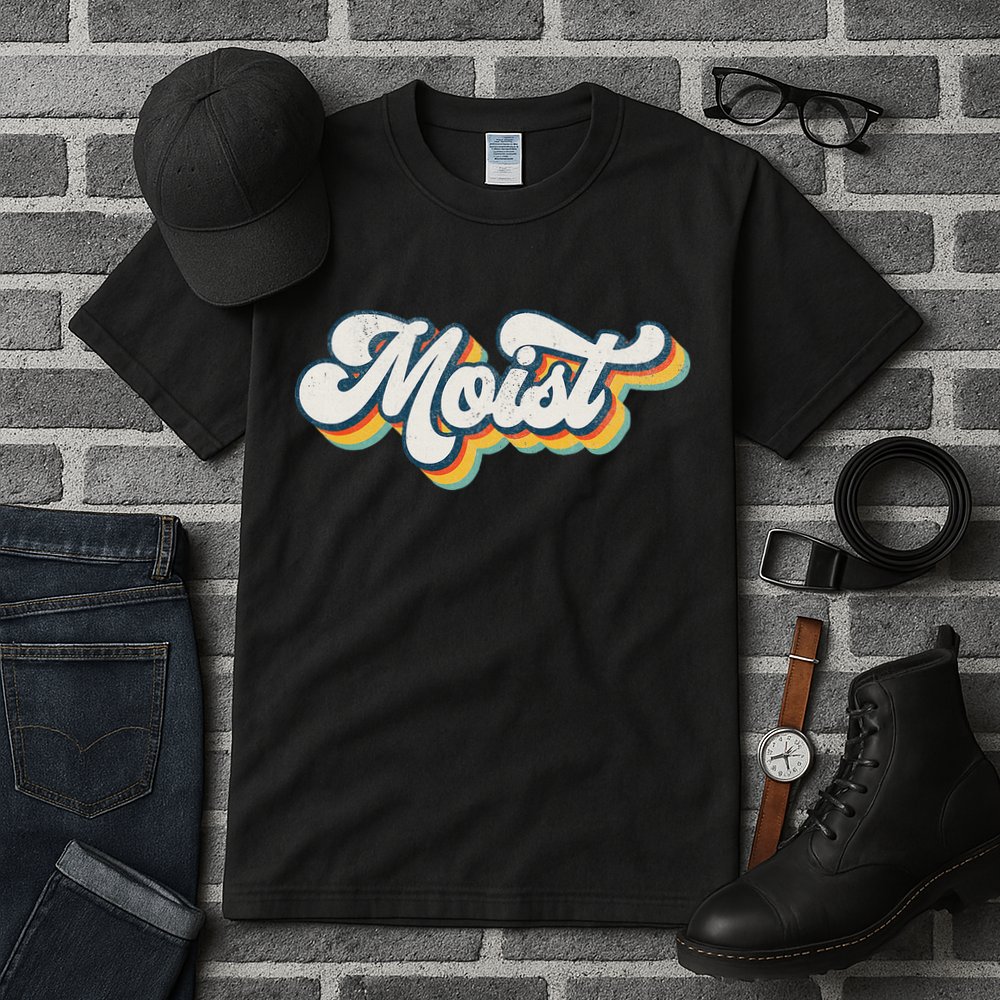 Moist Vintage Retro 80s Funny Sarcastic Moist Tall T-Shirt