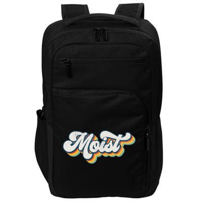 Moist Vintage Retro 80s Funny Sarcastic Moist Impact Tech Backpack