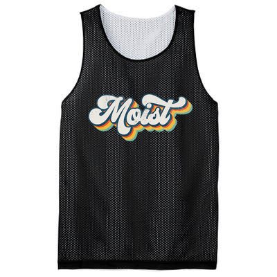 Moist Vintage Retro 80s Funny Sarcastic Moist Mesh Reversible Basketball Jersey Tank