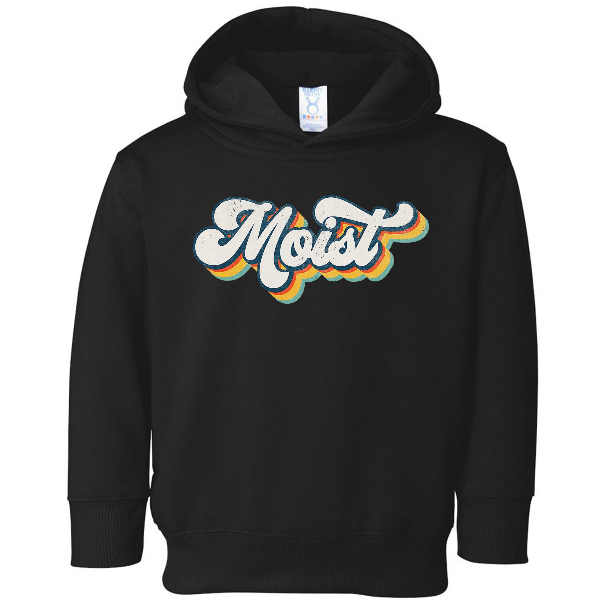 Moist Vintage Retro 80s Funny Sarcastic Moist Toddler Hoodie