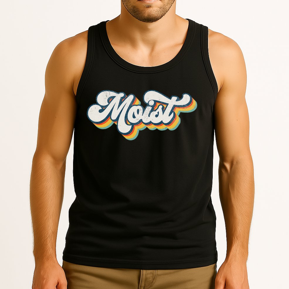 Moist Vintage Retro 80s Funny Sarcastic Moist Tank Top