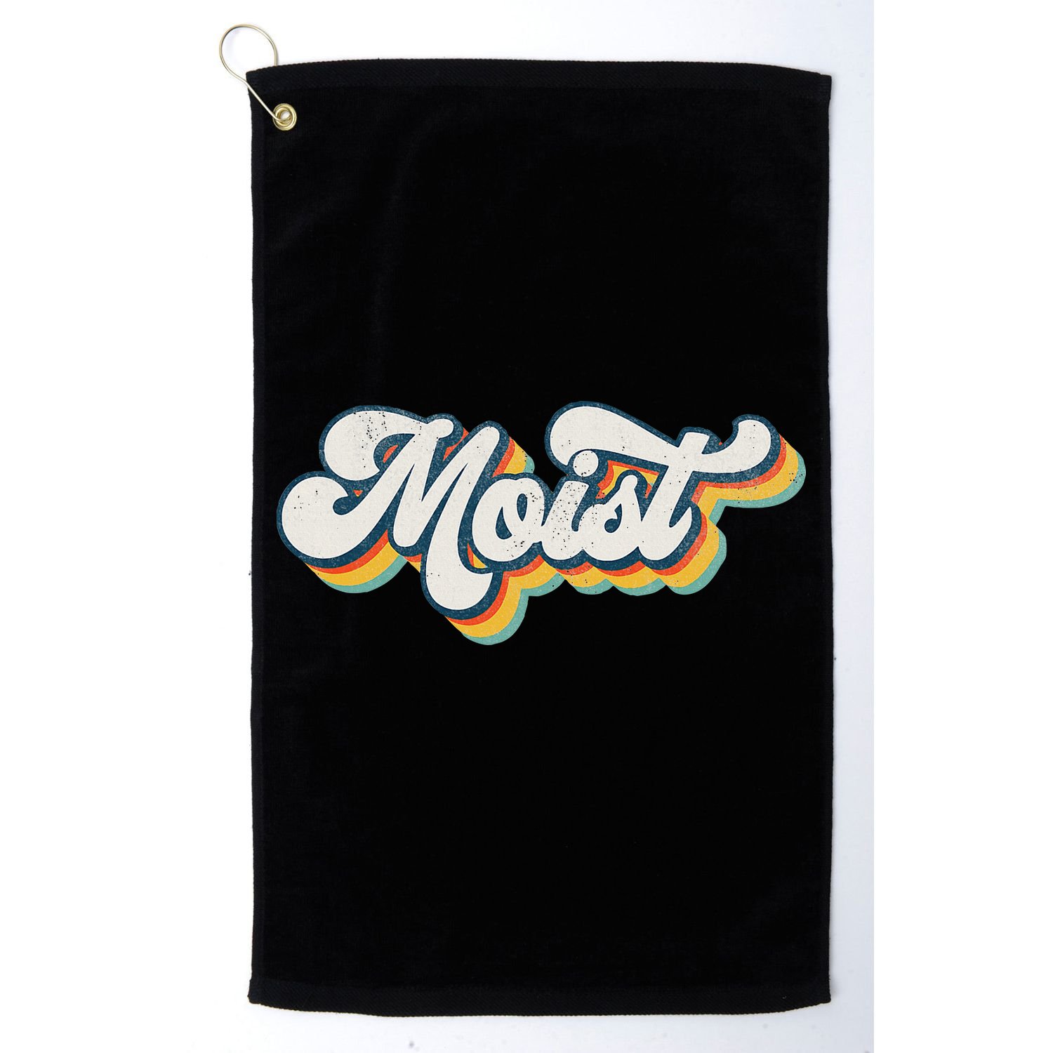 Moist Vintage Retro 80s Funny Sarcastic Moist Golf Towel