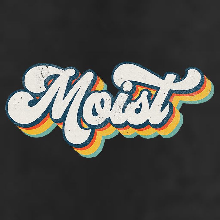 Moist Vintage Retro 80s Funny Sarcastic Moist Golf Towel