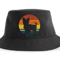 Morkie Vintage Retro Mum Dad Dog Gift Sustainable Bucket Hat