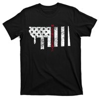 Montana Vintage Retro Usa Flag America Merica 4th Of July T-Shirt