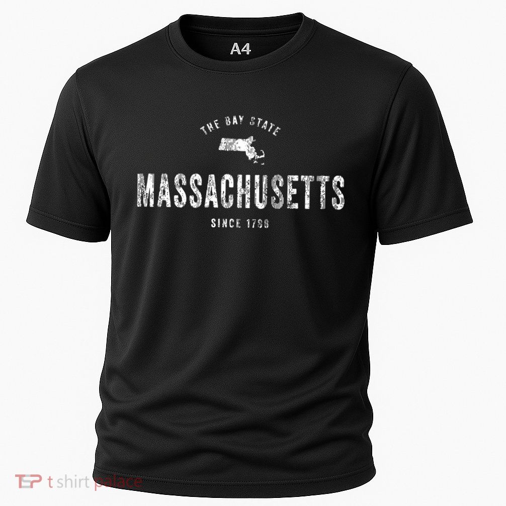 Massachusetts Vintage Sports Design Retro Ma Performance Shirt