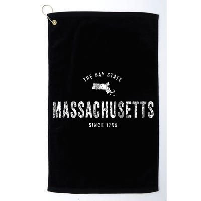 Massachusetts Vintage Sports Design Retro Ma Golf Towel