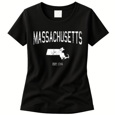Massachusetts Vintage Sports Design Ma Womens T-Shirt