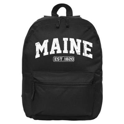 Maine Vintage State Athletic Style Swea 16 in Basic Backpack