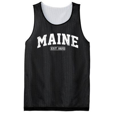 Maine Vintage State Athletic Style Swea Mesh Reversible Basketball Jersey Tank