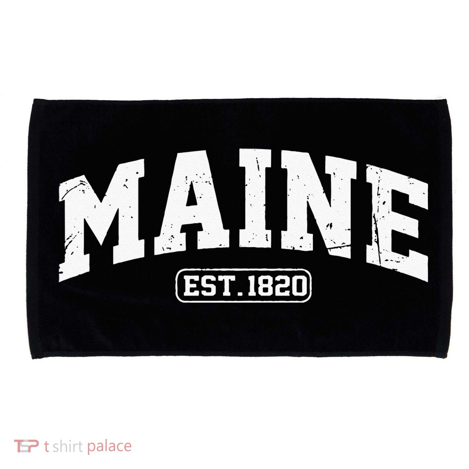 Maine Vintage State Athletic Style Swea Microfiber Hand Towel