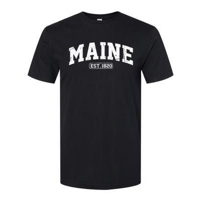 Maine Vintage State Athletic Style Swea Softstyle® CVC T-Shirt