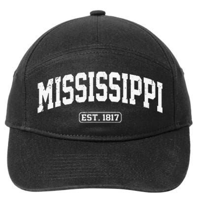 Mississippi Vintage State Athletic Style 7-Panel Snapback Hat