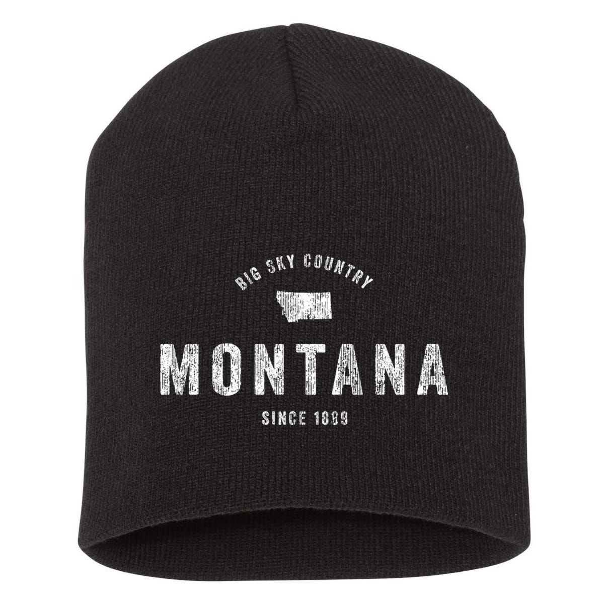 Montana Vintage Sports Short Acrylic Beanie
