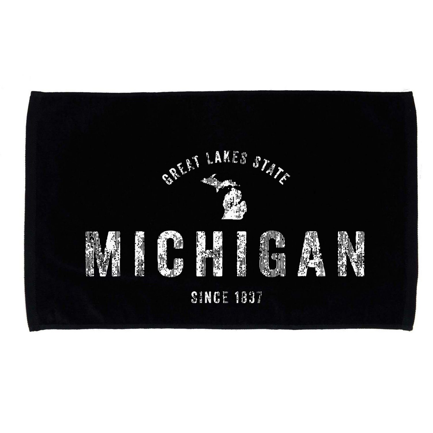 Michigan Vintage Sports Design Retro Mi Microfiber Hand Towel