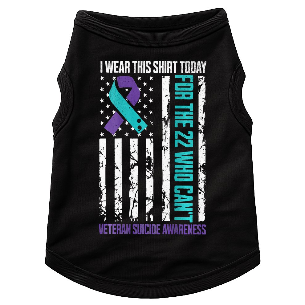 Military Veteran Suicide Awareness Crisis Number Doggie Tank