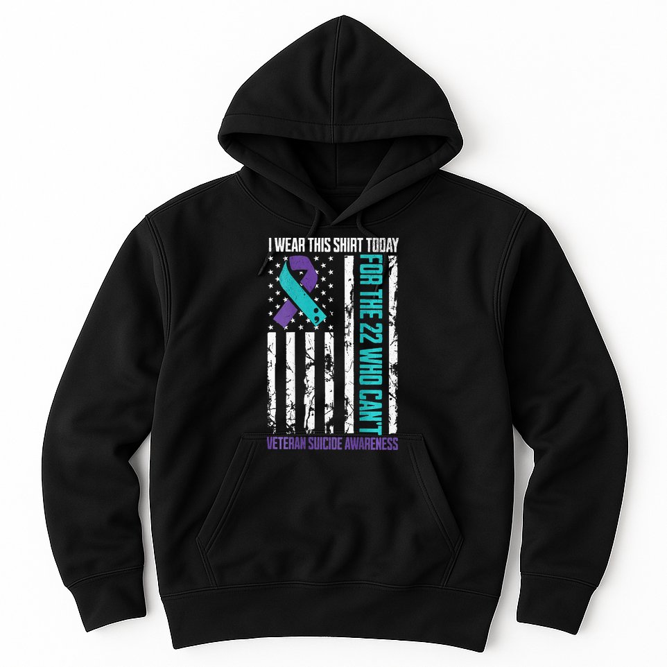 Military Veteran Suicide Awareness Crisis Number Hoodie