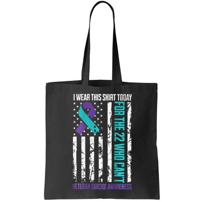 Military Veteran Suicide Awareness Crisis Number Bag