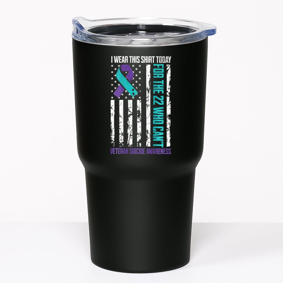 Military Veteran Suicide Awareness Crisis Number Tumbler