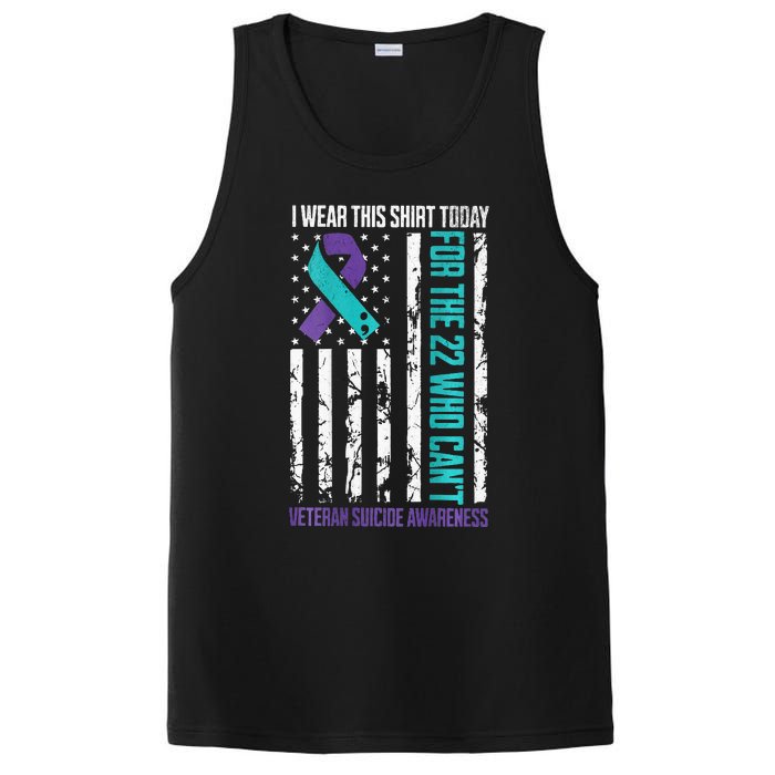 Military Veteran Suicide Awareness Crisis Number PosiCharge Competitor Tank