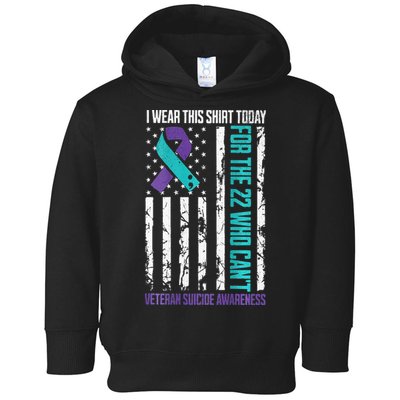 Military Veteran Suicide Awareness Crisis Number Toddler Hoodie