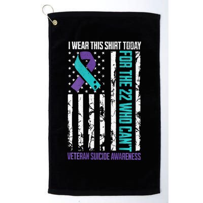 Military Veteran Suicide Awareness Crisis Number Golf Towel